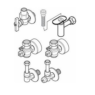 Buderus Anschluss-Set 2,AS2-UP, Unterputz, bestehend aus GU-BS, U-TA11, HU, U-BU 7095848