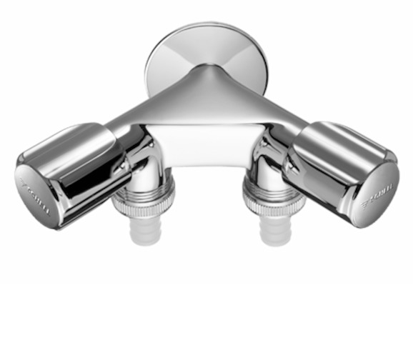 Schell Nebenanschluss-Doppelventil COMFORT RV, zwei Schlauchanschlüsse, 1/2", chrom 033660699