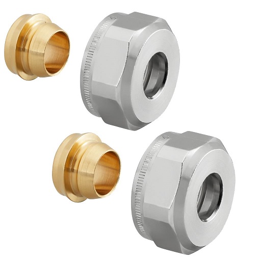 Oventrop Klemmringverschraubung "Ofix CEP" für AG 3/4", 18mm, 2fach für Kupferrohre 1016865