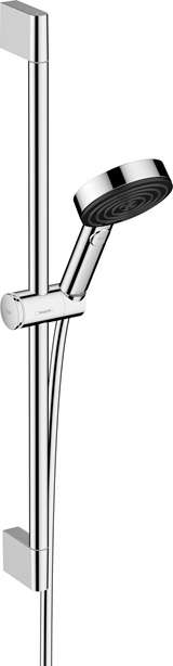 Hansgrohe Brauseset Pulsify Select S 105 3 jet Relaxation EcoSm mit Brausestange 650mm chrom 24161000