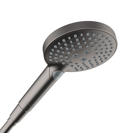 Hansgrohe Handbrause Raindance Select S 120 3jet PowderRain EcoSmart brushed black chrom 26515340
