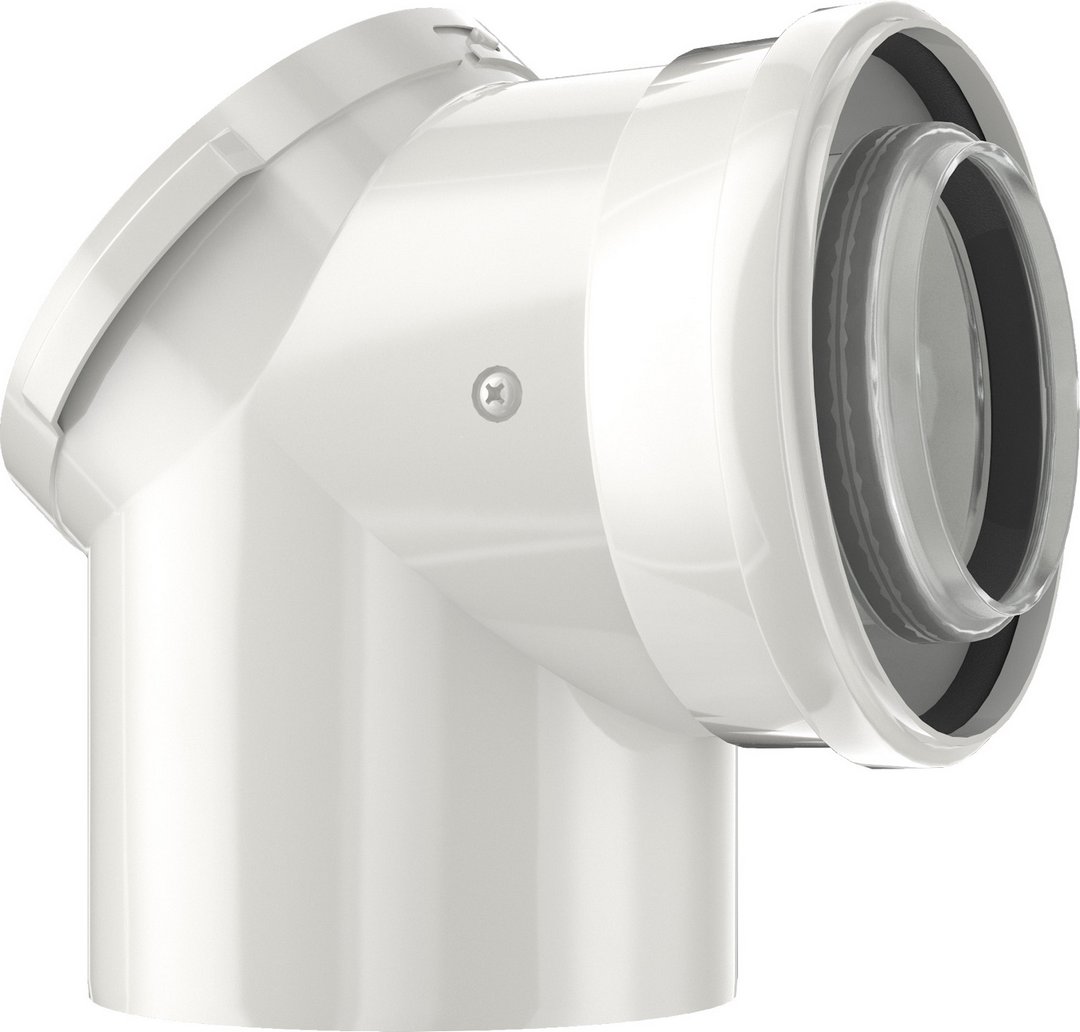 Bosch Doppelrohrbogen Prüföffnung, d: 80/125mm Abgaszubehör FC-CER80-87 7738112665