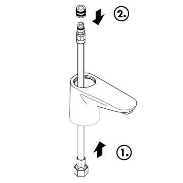 Hansgrohe Anschlussschlauch 900mm SPEX für Küchenmischer 98758000