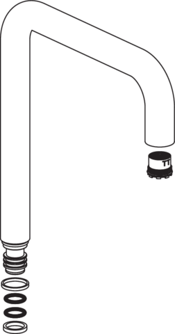 HEWI Auslauf für AQ1.12M10440 65687