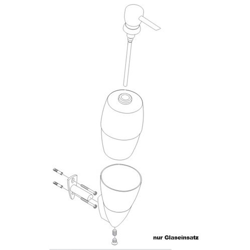 Hansgrohe Glaseinsatz Axor Azzur Lotionsspender 95074000