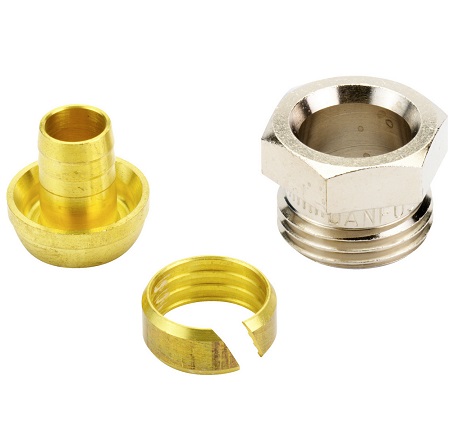 Danfoss Klemmverbinder R1/2 AG auf 15x2,5, für VPE-Kunststoffrohre (PEX) 013G4147