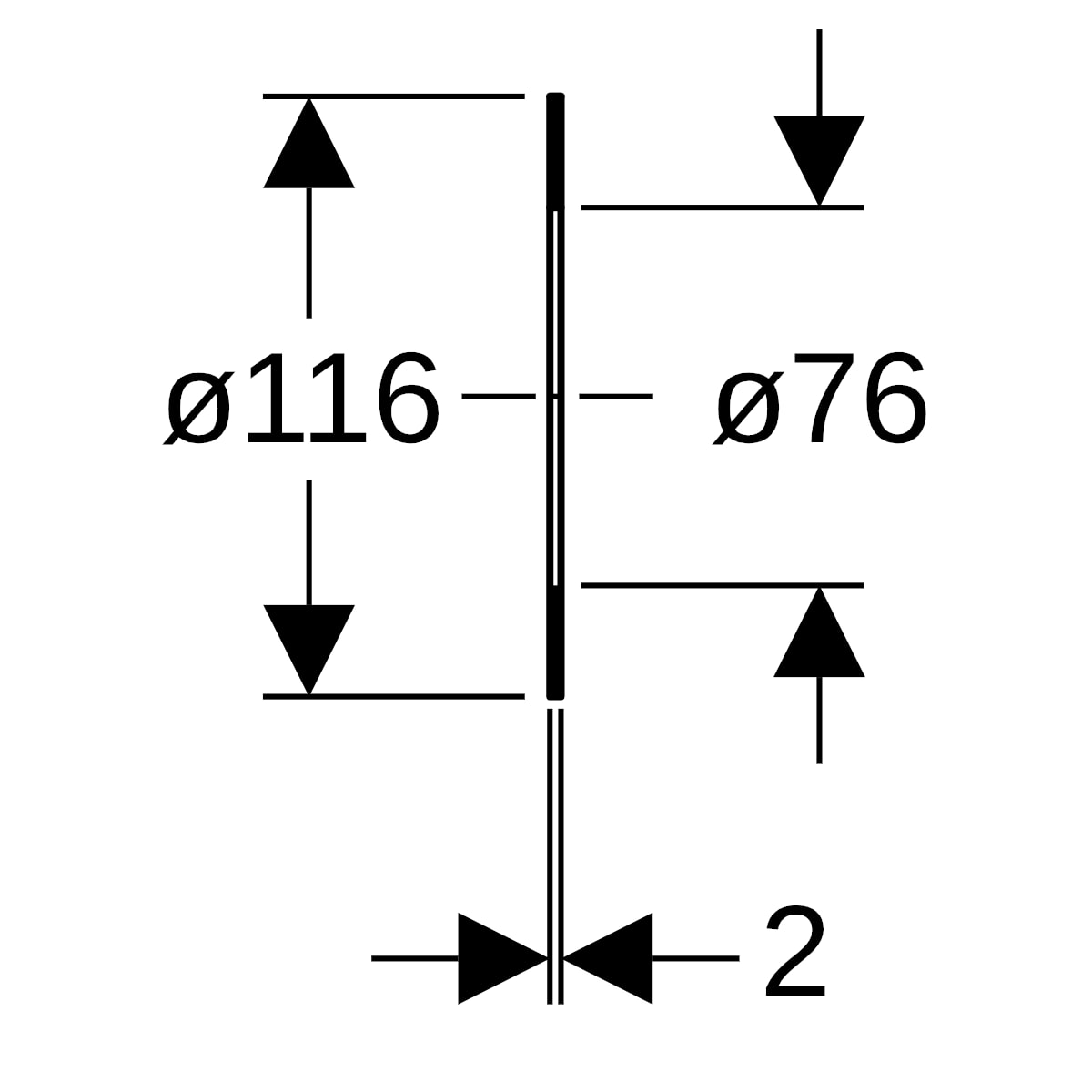 Geberit Flanschdichtung Faserverbundwerkstoff DN65, PN 6 600.057.00.1