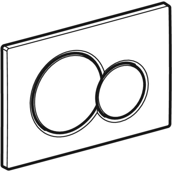 Geberit Sigma01 Betätigungsplatte, für 2-Mengen-Spülung hochglanz verchromt / mattverchromt 115.770.KA.5