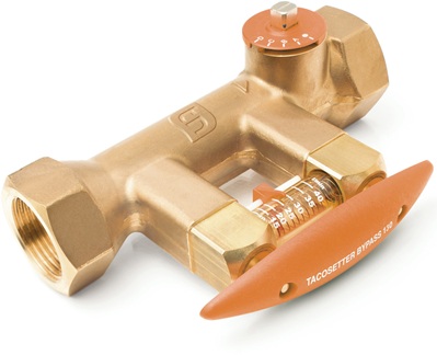 Taconova Abgleichventil TacoSetter Bypass 130 DN25AG 10-40 l/min. direkte Volumenstromanzeige, Solar 223.2482.350