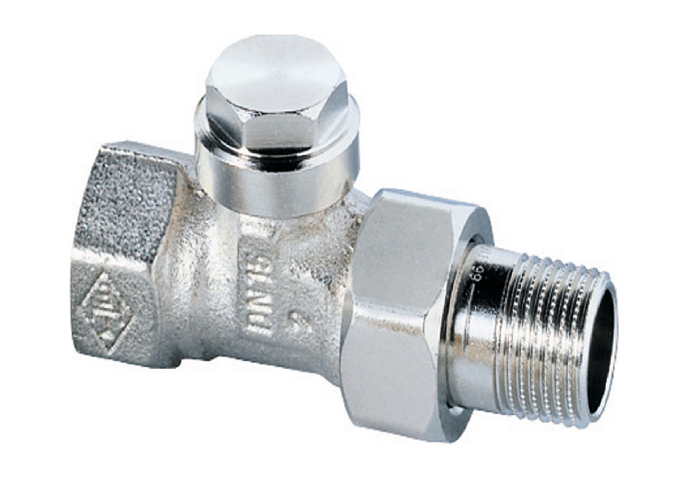 Heimeier Regulux Verschraubung 3/8" Durchgang DN10, mit Entleerung 0352-01.000
