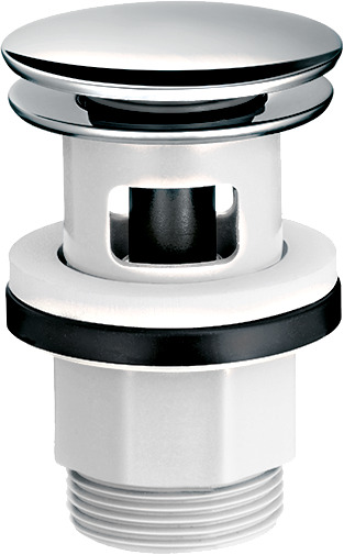 Hansgrohe Ablaufgarnitur Push-Open für Waschtisch und Bidet, Chrom 50105000
