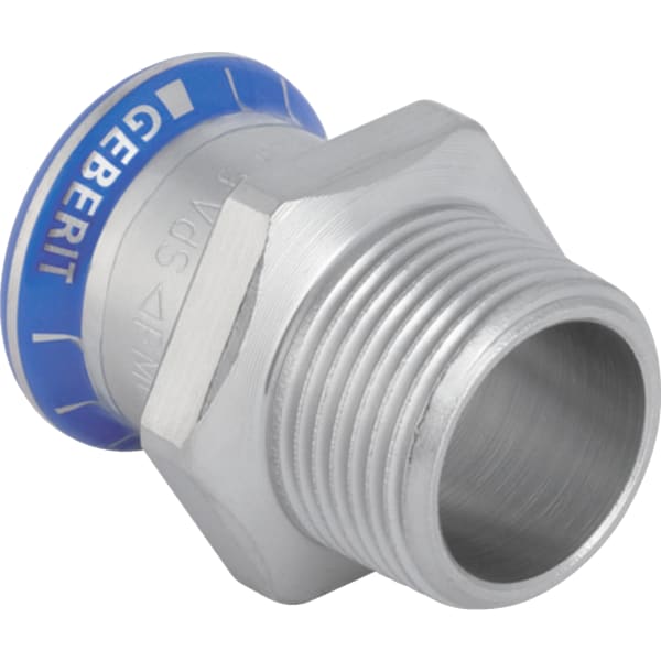 Geberit Mapress Edelstahl Übergang mit AG d12-R3/8 33017