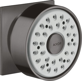 Hansgrohe Seitenbrause Axor 1jet eckig brushed black chrom 28469340
