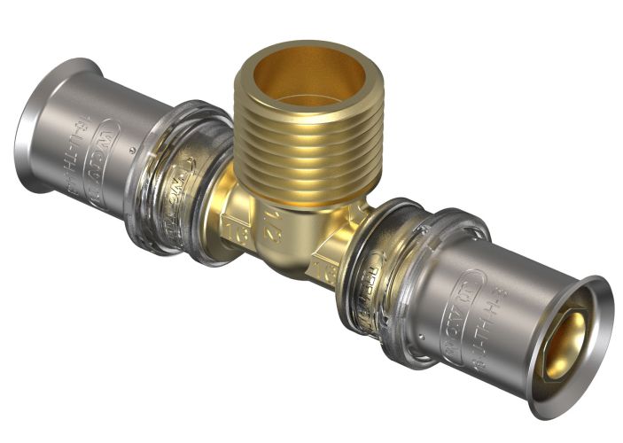 Wavin T-Stück Tigris M5 20mm x 1/2" AG x 20mm 4066102