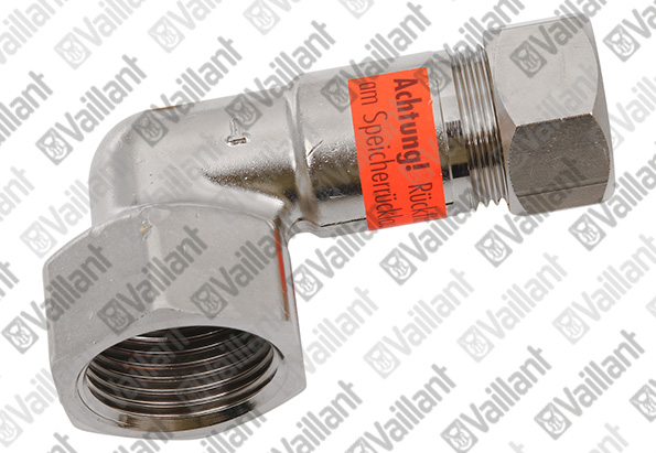 Vaillant Winkel mit Rückflussverhinderer, für VIH CQ 120&150/2 VIH R 120-200/5 163035