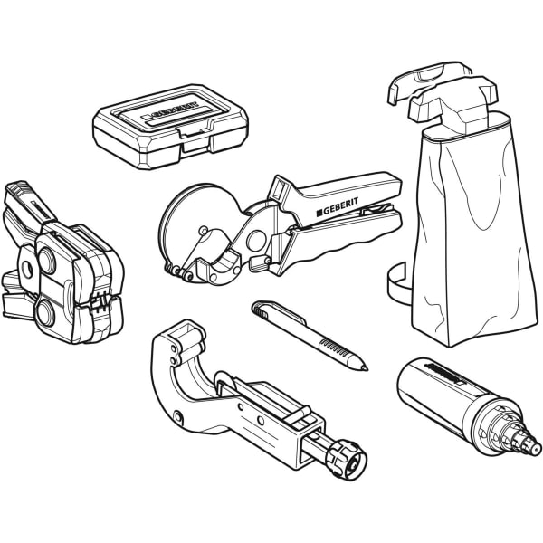 Geberit FlowFit Pressbackenset d16-40 Geberit Kompatibilität (1) 691.035.00.1