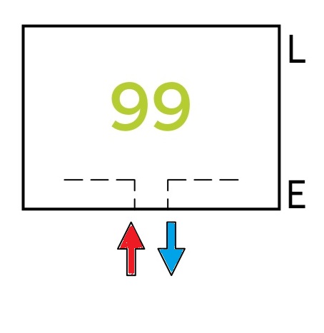 Kermi Anschlussbild 99 für Konvektoren - mittig, ohne Ventil KERM99