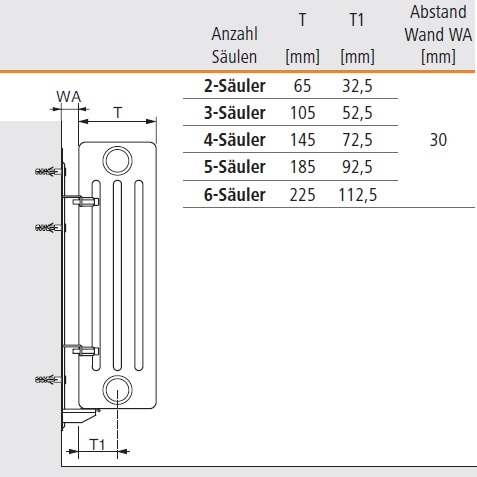 Arbonia Schnellmontage-Konsole kurz ZB02340001