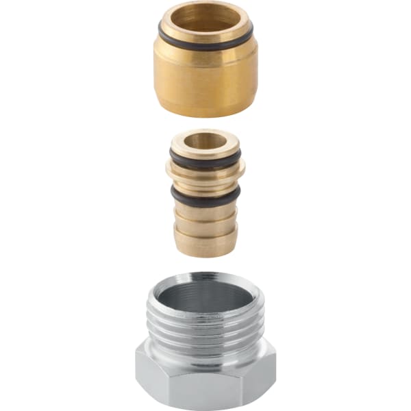 Geberit FlowFit Anschlussverschraubung mit AG Ms d16-G1/2 619.267.22.1
