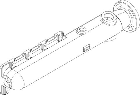 Bosch / Buderus Vor- / Rücklaufrohr CLA-1 4 Glieder 8738804663