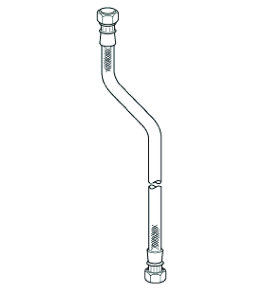 Hansa Anschlußschlauch L=800mm, G3/4xG3/4 59912247