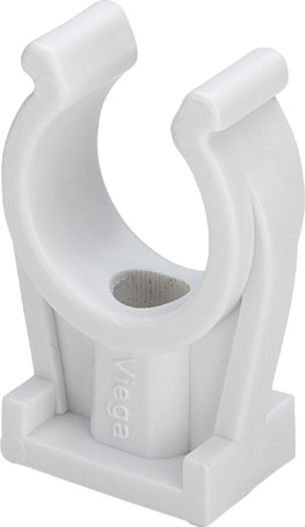 Viega Rohr-Clip 94826C1 einfach in 6mm Kunststoff, 50 Stück, weiß 106775