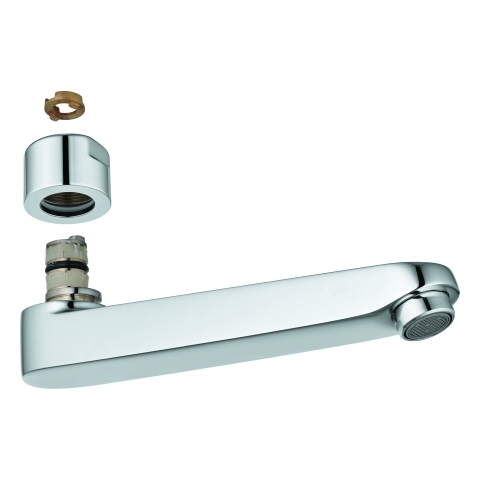 Eichelberg Gussauslauf 177mm für Waschtisch-Wandarmaturen chrom 44045326