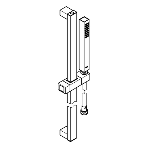 Grohe Euphoria Cube Brausegarnitur Stick chrom, Brausestange 920mm 27700000