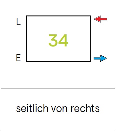 Kermi Anschlussbild 34 für Konvektoren - seitlich rechts KERM34