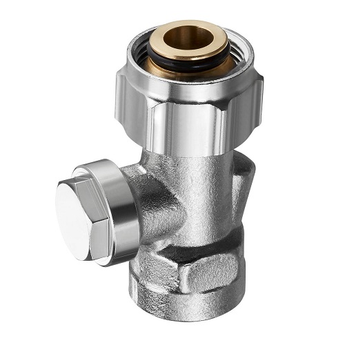 Oventrop Absperrverschraubung Combi 3 "Multiflex F", 3/4"ÜM x 1/2"IG 1016166
