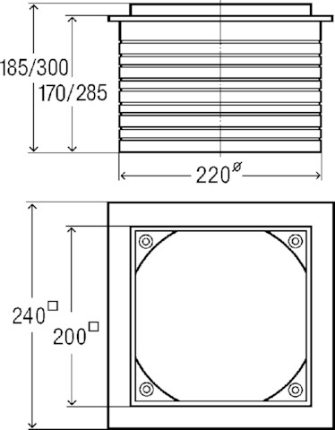 Viega Höhenausgleichsstück 4992 in 150mm Kunststoff grau 469979