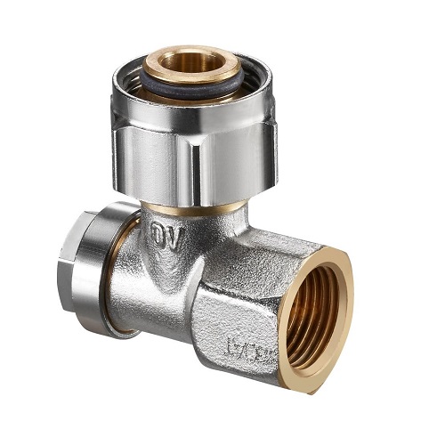 Oventrop Absperrwinkelverschraubung Combi 3 "Multiflex F", 3/4"ÜM x 1/2"IG 1016567