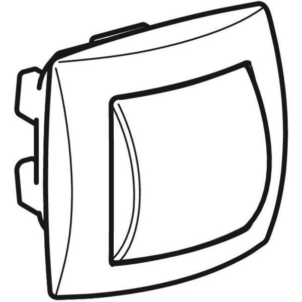 Geberit Handdrücker UP für 1-Mengen-Spülauslösung zu WC-Steuerung pneumatischer Spül-Auslösungchrom 240.571.KA.1
