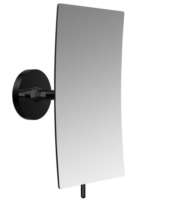 Emco Kosmetikspiegel Round 3-fach, Klebeadapter 132x208mm schwarz 109413337