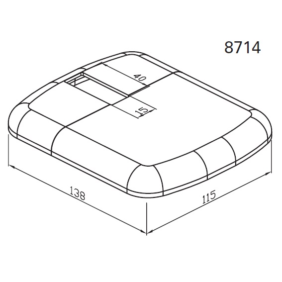 Wemefa Abdeckrosette zu Standfix 10-8714