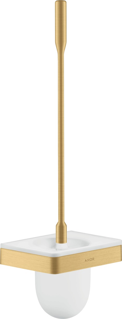 Hansgrohe WC-Bürste Axor Universal Softsquare brushed gold optik mit Wandhalter 42835250