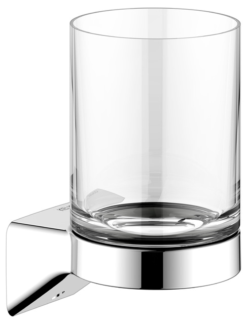 Keuco Glashalter Aveno, mit Echtkristall-Glas, verchromt 14650019000