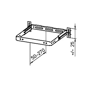 Helios Universal-Montagehalter ELS-MHU passend zu allen UP-Gehäusen 08187