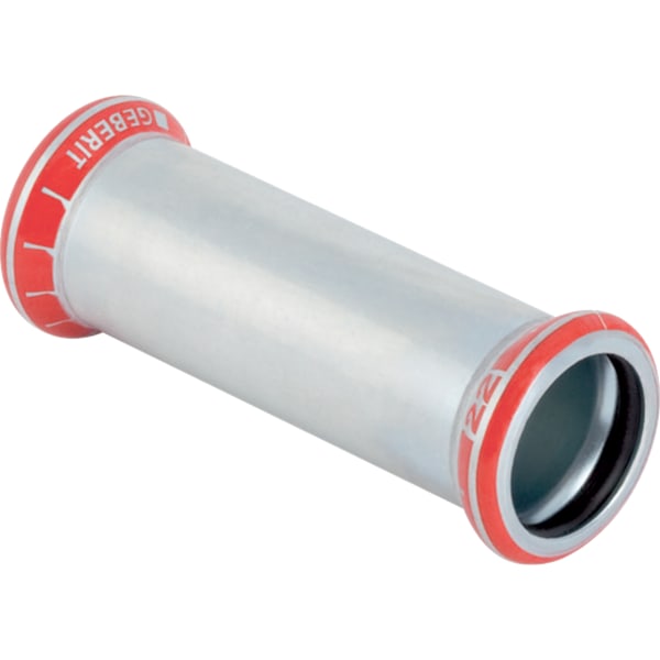 Geberit Mapress C-Stahl Schiebemuffe d54 verzinkt 22108