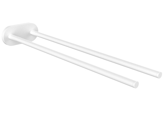 Emco Handtuchhalter Round, starr 2-armig 400mm weiss 435013940