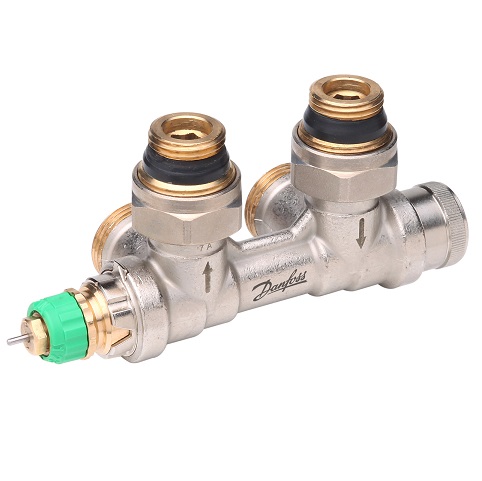 Danfoss dynamischer VHS-DV Fühler links Eck, Ventileinsatz im VL für Heizkörper mit 1/2" 013G7878