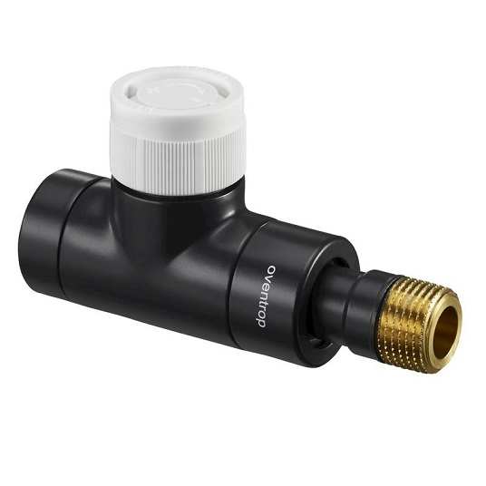 Oventrop Thermostatventil "E" DN15, 1/2", Durchgang, anthrazit 1163132