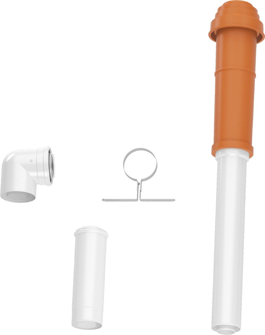 Bosch Grundbausatz C33x, rot, d: 80/125mm Abgaszubehör FC-Set80-C33x (hinten 7738112759