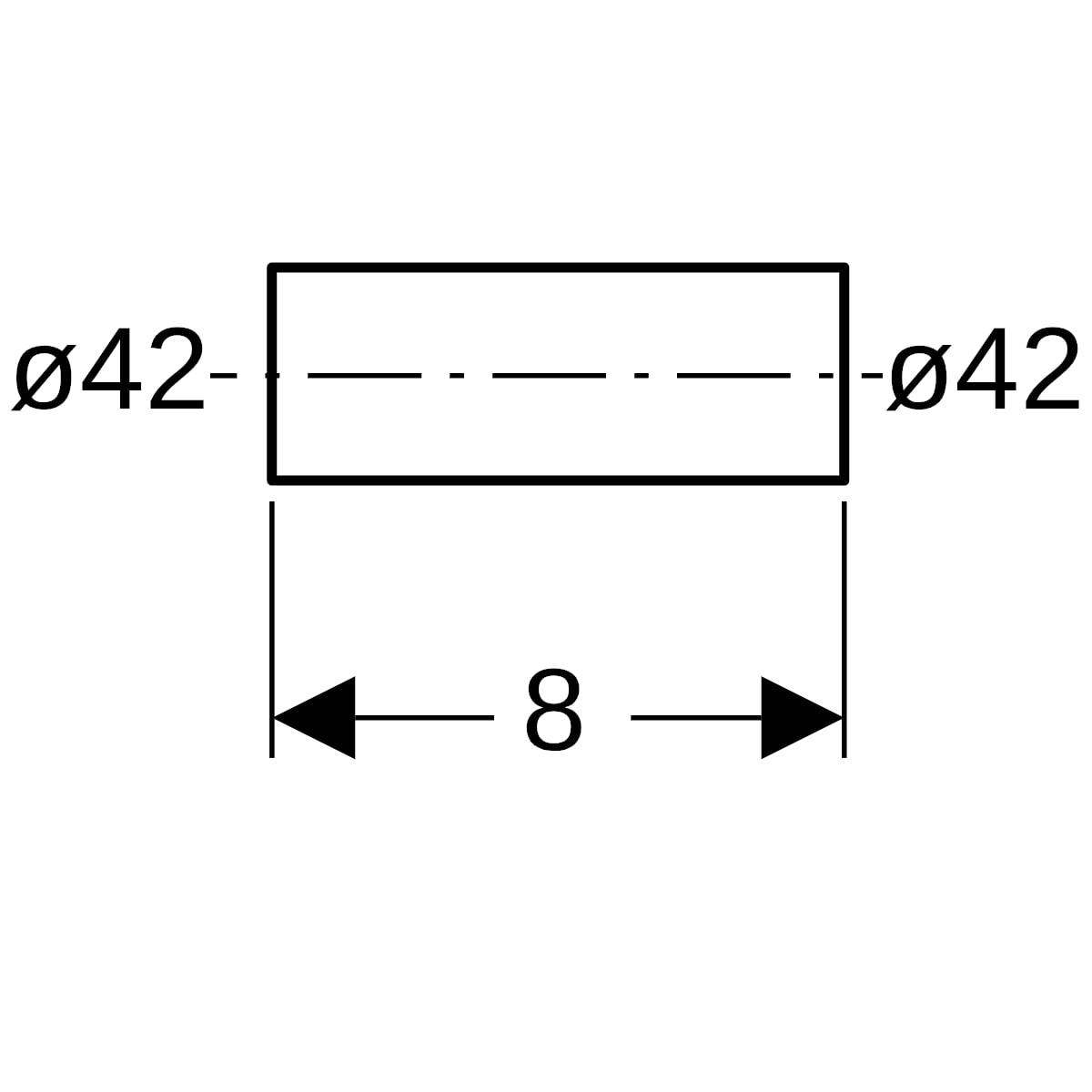 Geberit Mapress Edelstahl Rohrnippel d42 32055