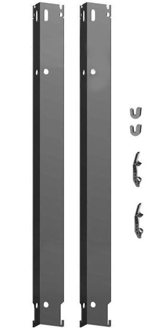 Kermi Wandkonsolen-Set lang für Verteo Bauhöhe 2400mm, weiß ZB02610005