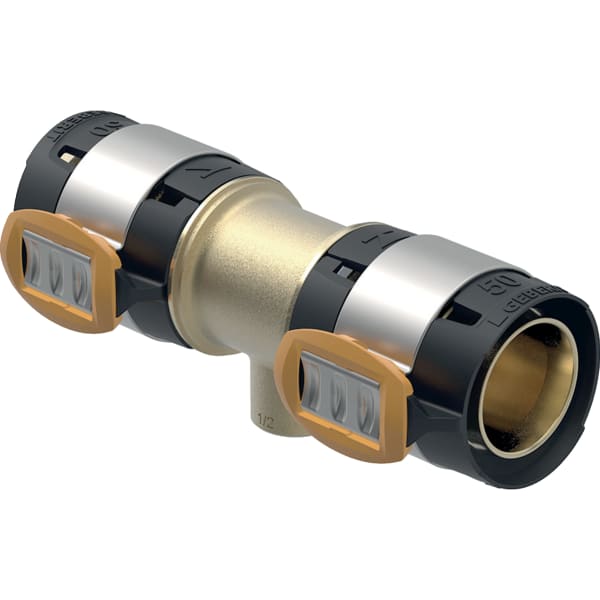 Geberit FlowFit T-Stück mit Innengewinde Rg+ d50-Rp1 1/2-50 620.185.00.1