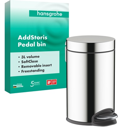 Hansgrohe Treteimer AddStoris chrom 41775000