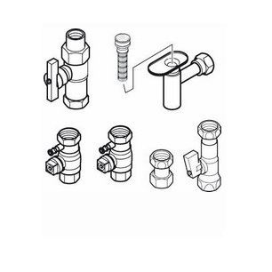 Buderus Anschluss-Set 2, AS2-AP, Aufputz, bestehend aus GA-BS, U-TA11, HA, U-BA 7095846