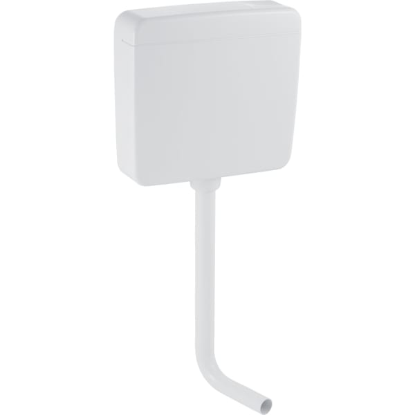 Geberit AP127 AP-Spülkasten, Spül-Stopp-Spülkasten halbhochhängend, Wasseranschluss hinten Mitte, weiß-alpin 127.005.11.1