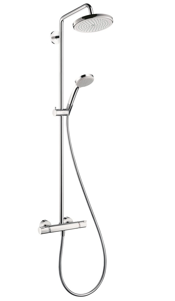 Hansgrohe Showerpipe Croma 220 EcoSmart chrom 27188000